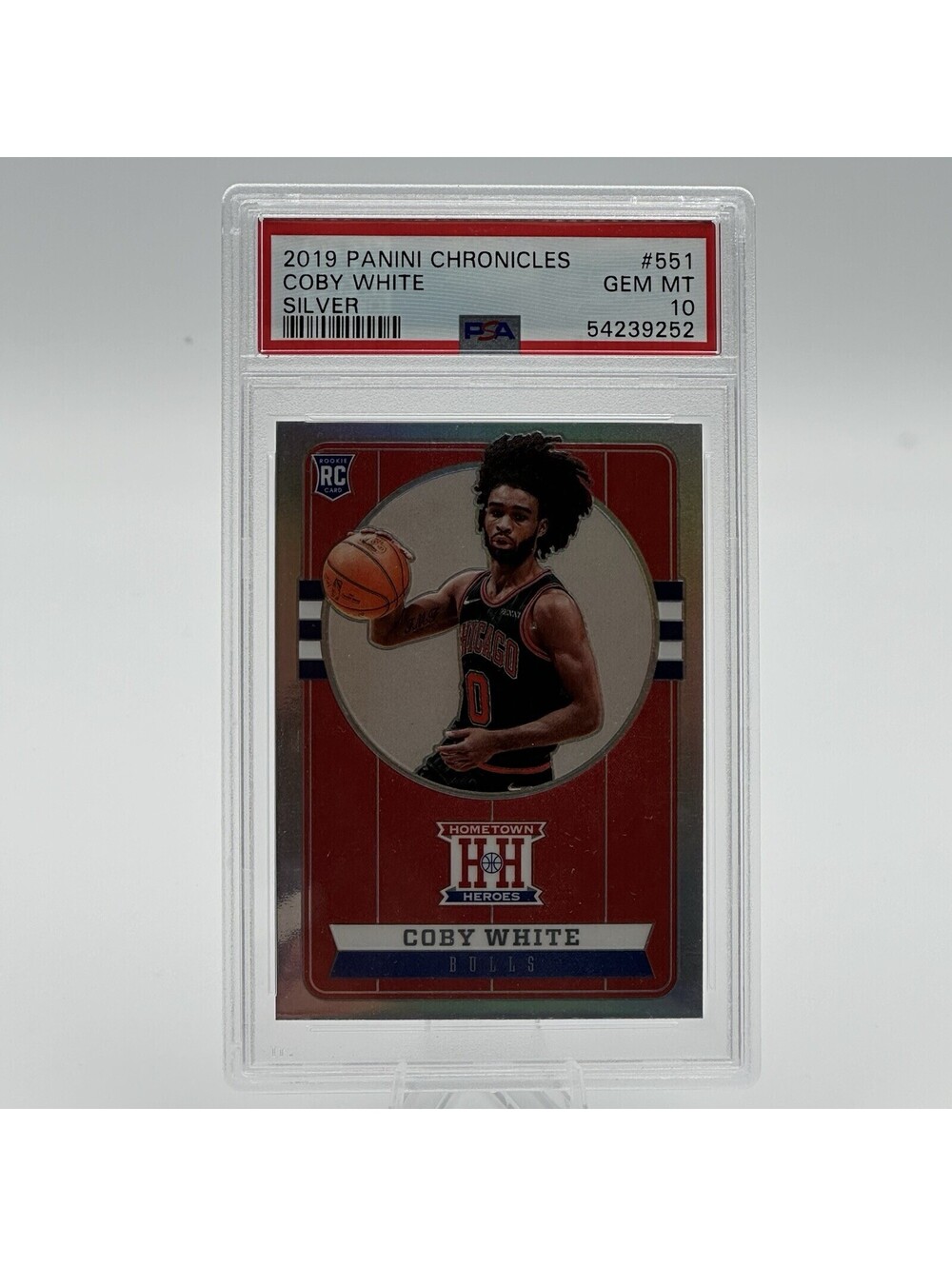 Coby White 2019 Panini Chronicles Hometown Heroes Silver PSA 10 Gem Mint